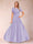A-Line/Princess Scoop Short Sleeves Jumpsuit with Applique