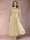 A-Line/Princess Scoop 3/4 Sleeves Plus Size Mother of the Bride Dresses with Applique