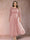 A-Line/Princess Scoop 3/4 Sleeves Plus Size Mother of the Bride Dresses with Applique