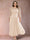 A-Line/Princess Scoop 3/4 Sleeves Plus Size Mother of the Bride Dresses with Applique