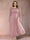 A-Line/Princess Scoop 3/4 Sleeves Plus Size Mother of the Bride Dresses with Applique