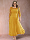 A-Line/Princess Scoop 3/4 Sleeves Plus Size Mother of the Bride Dresses with Applique