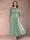 A-Line/Princess Scoop 3/4 Sleeves Plus Size Mother of the Bride Dresses with Applique