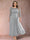 A-Line/Princess Scoop 3/4 Sleeves Plus Size Mother of the Bride Dresses with Applique