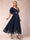 A-Line/Princess V-Neck Half Sleeves Mother of the Bride Dresses with Applique