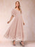 A-Line/Princess V-Neck Half Sleeves Mother of the Bride Dresses with Applique