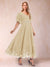 A-Line/Princess V-Neck Half Sleeves Mother of the Bride Dresses with Applique