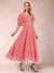 A-Line/Princess V-Neck Half Sleeves Mother of the Bride Dresses with Applique
