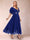 A-Line/Princess V-Neck Half Sleeves Mother of the Bride Dresses with Applique