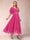 A-Line/Princess V-Neck Half Sleeves Mother of the Bride Dresses with Applique