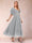 A-Line/Princess V-Neck Half Sleeves Mother of the Bride Dresses with Applique
