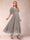 A-Line/Princess V-Neck Half Sleeves Mother of the Bride Dresses with Applique