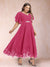 A-Line/Princess V-Neck Half Sleeves Plus Size Mother of the Bride Dresses with Applique