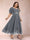 A-Line/Princess V-Neck Half Sleeves Plus Size Mother of the Bride Dresses with Applique