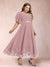 A-Line/Princess V-Neck Half Sleeves Plus Size Mother of the Bride Dresses with Applique