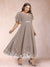 A-Line/Princess V-Neck Half Sleeves Plus Size Mother of the Bride Dresses with Applique