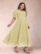 A-Line/Princess V-Neck Half Sleeves Plus Size Mother of the Bride Dresses with Applique