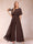 A-Line/Princess Scoop Short Sleeves Jumpsuits with Watteau Train