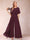 A-Line/Princess Scoop Short Sleeves Jumpsuits with Watteau Train