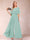 A-Line/Princess Scoop Short Sleeves Jumpsuits with Watteau Train