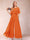 A-Line/Princess Scoop Short Sleeves Jumpsuits with Watteau Train
