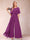 A-Line/Princess Scoop Short Sleeves Jumpsuits with Watteau Train