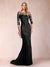 Trumpet/Mermaid Scoop 3/4 Sleeves Mother of the Bride Dresses with Applique
