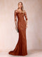 Trumpet/Mermaid Scoop 3/4 Sleeves Mother of the Bride Dresses with Applique