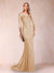 Trumpet/Mermaid Scoop 3/4 Sleeves Mother of the Bride Dresses with Applique