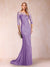 Trumpet/Mermaid Scoop 3/4 Sleeves Mother of the Bride Dresses with Applique