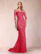 Trumpet/Mermaid Scoop 3/4 Sleeves Mother of the Bride Dresses with Applique