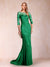 Trumpet/Mermaid Scoop 3/4 Sleeves Mother of the Bride Dresses with Applique