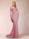 Trumpet/Mermaid Scoop 3/4 Sleeves Mother of the Bride Dresses with Applique