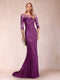 Trumpet/Mermaid Scoop 3/4 Sleeves Mother of the Bride Dresses with Applique