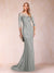 Trumpet/Mermaid Scoop 3/4 Sleeves Mother of the Bride Dresses with Applique