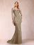 Trumpet/Mermaid Scoop 3/4 Sleeves Mother of the Bride Dresses with Applique
