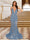 Trumpet/Mermaid V-Neck Sleeveless Evening Dresses with Applique