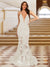 Trumpet/Mermaid V-Neck Sleeveless Evening Dresses with Applique