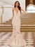 Trumpet/Mermaid V-Neck Sleeveless Evening Dresses with Applique