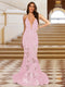 Trumpet/Mermaid V-Neck Sleeveless Evening Dresses with Applique