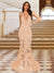 Trumpet/Mermaid V-Neck Sleeveless Evening Dresses with Applique