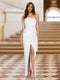 Sheath/Column One-Shoulder Sleeveless Evening Dresses with Sequins