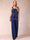 Chiffon Scoop 3/4 Sleeves 3 Pieces Pantsuits with Applique & Jacket