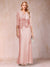 Sheath/Column Scoop Half Sleeves 3 Pieces Mother of the Bride Dress with Applique & Jacket