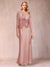 Sheath/Column Scoop Half Sleeves 3 Pieces Mother of the Bride Dress with Applique & Jacket