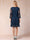 Sheath/Column Scoop 3/4 Sleeves Mother of the Bride Dresses with Applique