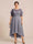 A-Line/Princess Scoop Half Sleeves Plus Size Mother of the Bride Dresses with Applique