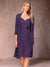 Sheath/Column V-Neck 3/4 Sleeves 2 Pieces Mother of the Bride Dresses with Ruched & Jacket
