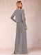 Sheath/Column Scoop Long Sleeves Jumpsuit with Applique & Jacket