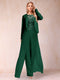 Sheath/Column Scoop Long Sleeves Jumpsuit with Applique & Jacket